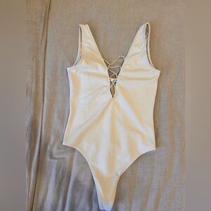 Aritzia Cream Bodysuit